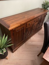 Large Beautiful Wooden Sideboard Four Doors And One Drawer. Part Of Set