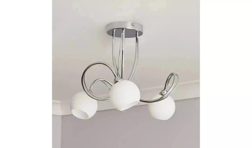 Bhs acacia glass light flush - bhs,