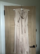 Erdem Dusty Pink Silk Dress With Pussy Bow 10