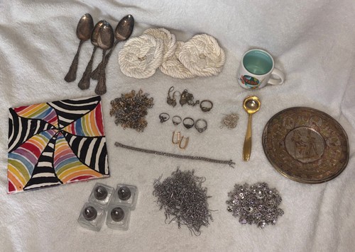 Junk drawer lot sterling - lot,