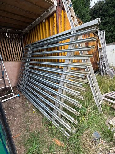 Galvanised steel field - steel, /