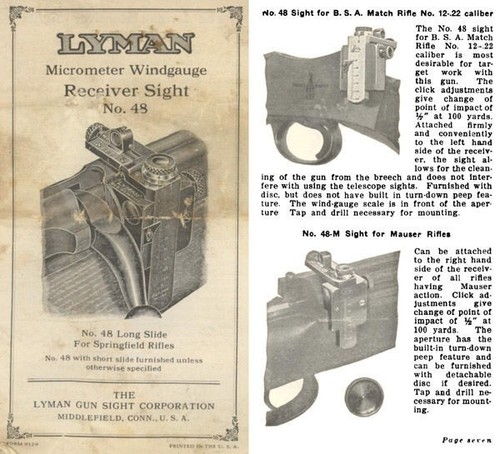 Lyman sight manual - lyman, 48