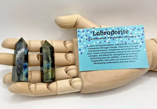 Labradorite point obelisk - 1, x