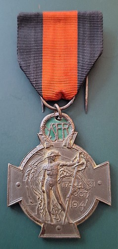 Ww1 yser cross belgian medal - ww1,