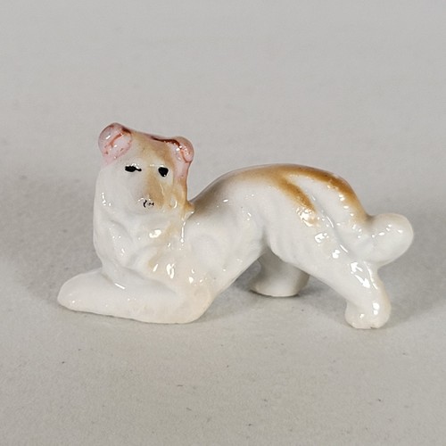 Vtg ceramic miniature collie - vtg,