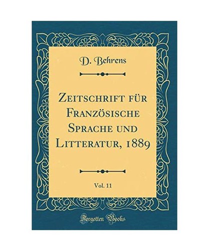 Zeitschrift für französische - für,