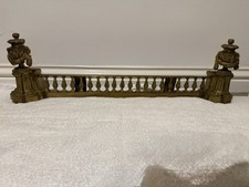 Antique Brass Fire Fender –