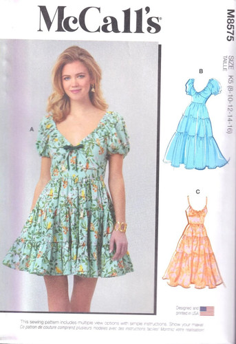 Mccalls 8575 misses dress - mccalls,