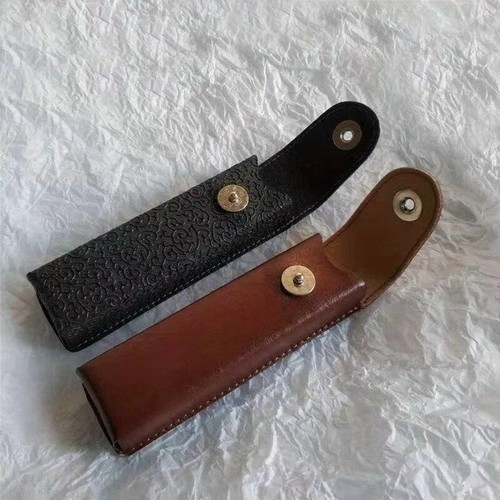 Leather glasses case slim - leather,