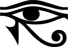 Eye of horus fancy paint spray reusuable stencil mylar runes