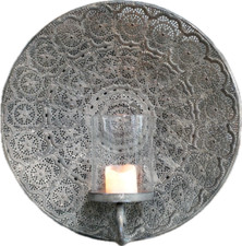 Lace Effect Wall Mounted Round