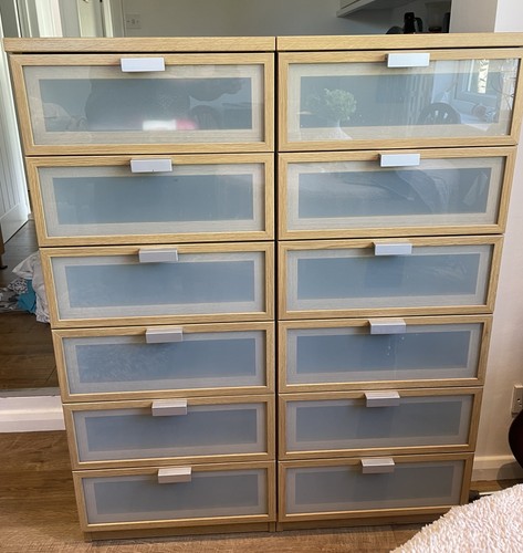 Two ikea hopen oak - two,