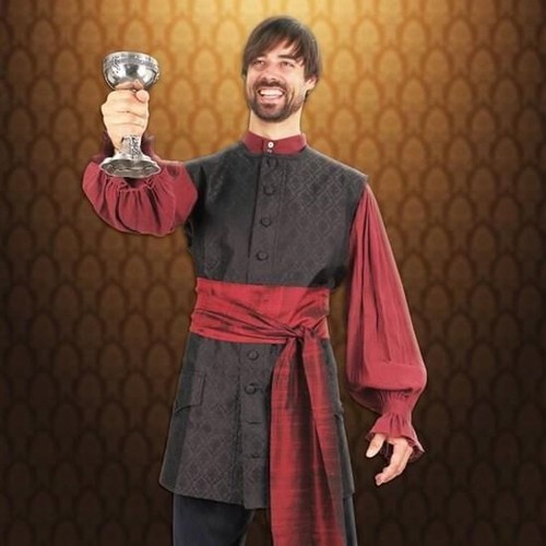 Scoundrel long black - black, pirate