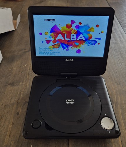 Alba portable dvd player - alba, 7”