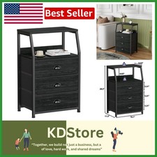 Modern Nightstand with 3
