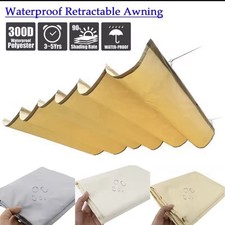 Outdoor Telescopic Retractable Wave Sun Shade Net 2.5x5m