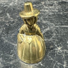 Vintage brass Welsh lady bell
