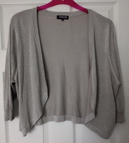 Light grey shrug bolero - grey, with
