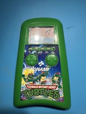 Konami Vintage Teenage Mutant Hero Turtles Handheld LCD Game 1989 Nina