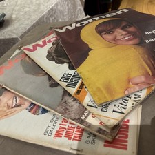 4 x Vintage WOMAN Magazines : 1966 1967 1968