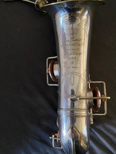 Vintage old saxophone - old, rene