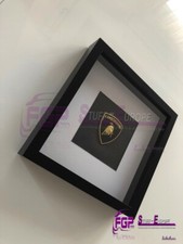 Original Lamborghini LOGO / Badge with real carbon background / GIFT / BIRTHDAY