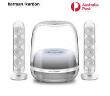 Harman Kardon SoundSticks 4 Wireless Bluetooth Speaker System Desktop Subwoofer