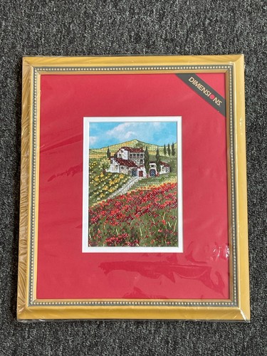 Framed completed cross stitch - framed,
