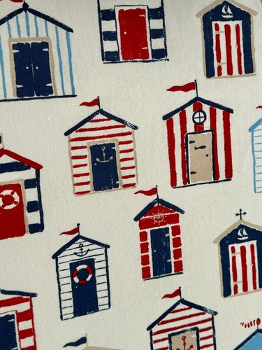 Nautical beach huts - huts, fabric