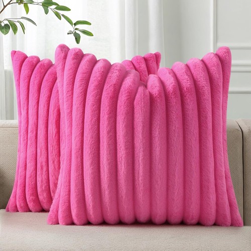 Soft fur fleece pillow cover - fleece,