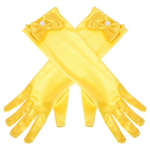 Pair flower girl gloves - flower,