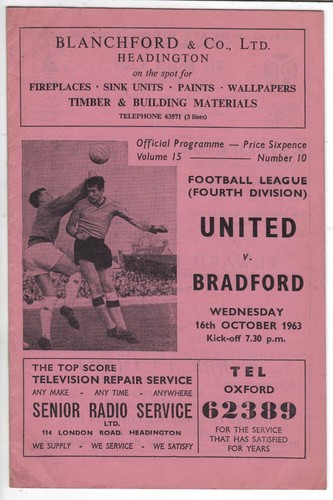 Oxford united bradford - bradford, a)