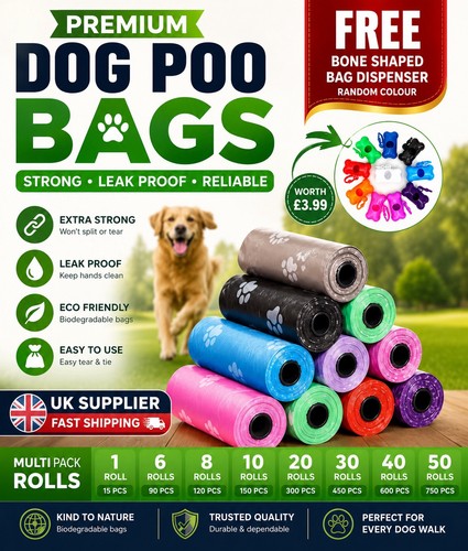 Dog poop bags extra strong - ,