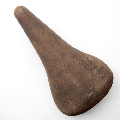 Brown suede leather road - leather, bike
