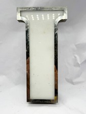 VINTAGE ILLUMINATED LETTER T METAL AND GLASS SIGNAGE SHOP FRONT PART