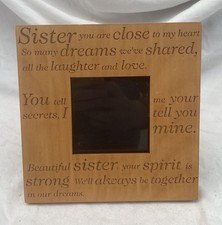 Sister Engraved Photo Frame 3x3