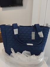 lulu guinness navy quilted