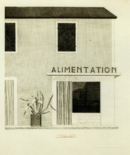 Artist David Hockney 'The French Shop 1971  Rare Reduced Format Hardback Print