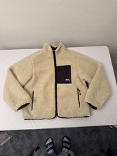 Stussy 8 Ball Reversible Fleece - Beige/Black - Size Medium Men’s