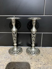 Art nouveau candle sticks - art,
