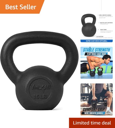 Versatile cast iron kettlebell - cast,