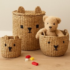 TEDDY BEAR Storage Baskets Set