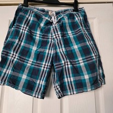 Metal and blue checked mens