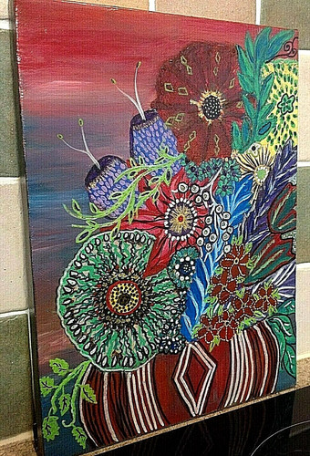 Original acrylic painting box - acrylic,