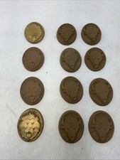 12 Piece Bas Relief Lot Hand