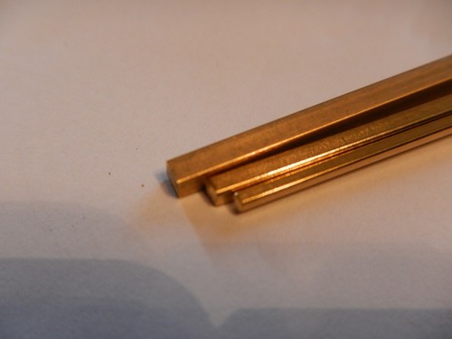 Brass square bar grade cz121 - brass,