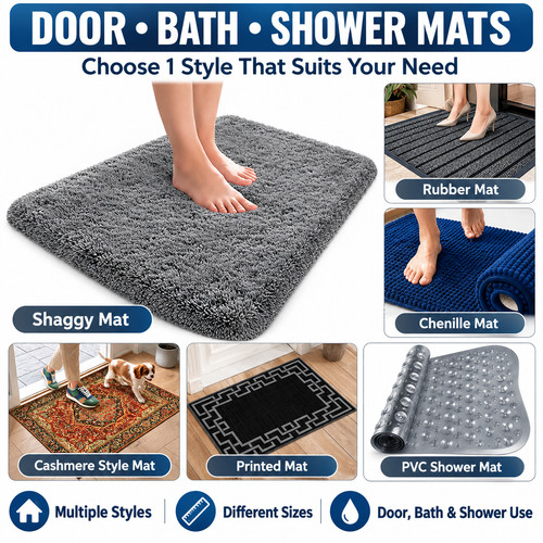 Door bath mat non - mat, slip