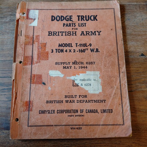 Ww2 dodge truck parts - truck,