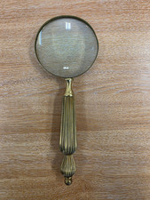 Vintage Ornate Brass Reeded