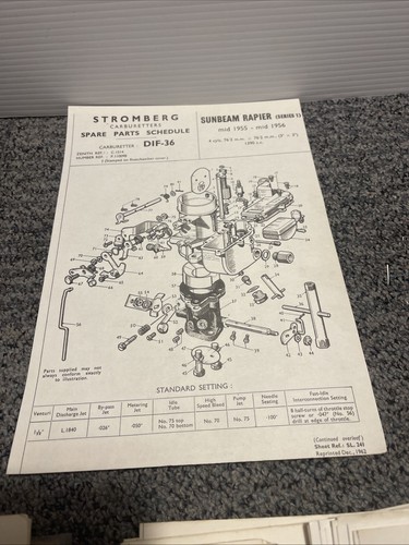 Stromberg carburettor service - stromberg,